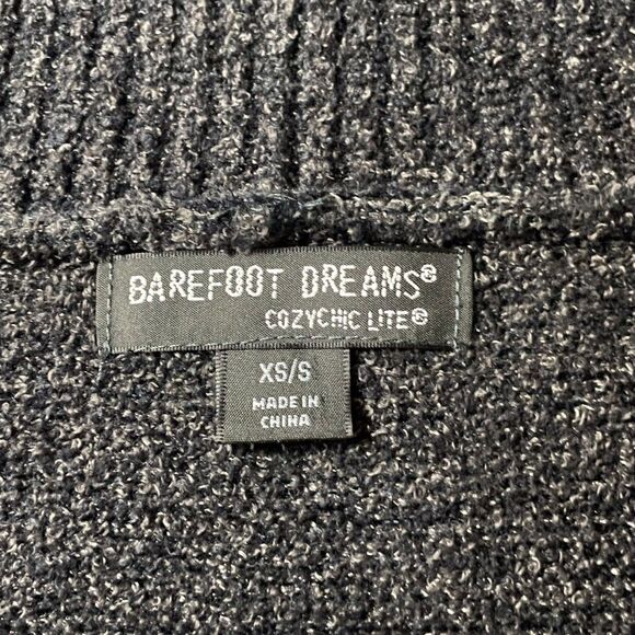 BAREFOOT DREAMS Cozychic Lite Circle Cardigan Sweater Size XS/S Open #452 Brown - Picture 4 of 16